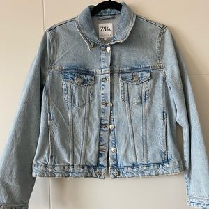 Zara Distressed Jean Jacket